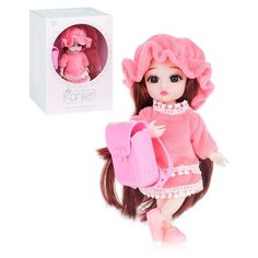 Кукла Oubaoloon шарнирная, с пластиковым рюкзачком, в коробке (201865)