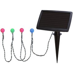 Гирлянда садовая светодиодная GLOBINI на солнечной батарее, длина - 4,75 м, цвет - разноцветный, 477-59 Star Trading