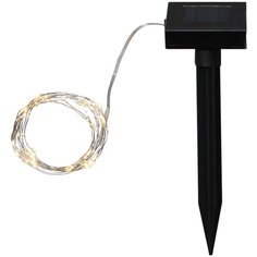 Гирлянда садовая светодиодная DEW DROP на солнечной батарее, длина - 5 м, цвет свечения - теплый белый, 480-30 Star Trading