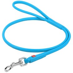 Поводок кожаный круглый для собак синий 6 мм 122 см Collar WauDog Glamour (1 шт)