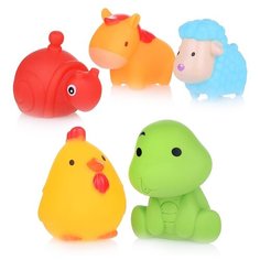 Игрушки для ванны Oubaoloon Животные, 5 шт, в сетке (SZ-YS715B)