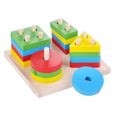 Пирамидка Щепочка "Геометрия на квадрате" (D0209)