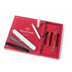 Набор Royal Tools КОРОЛЕВСКИЙ МАНИКЮР (керам.карандаш+минер.карандаш+пилка кутикул+универ.запайка+полир)
