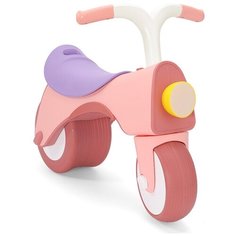 Детская каталка-толокар Arolo 3в1 с безопасными колесами, встроенной музыкой и фонарем, цвет фламинго