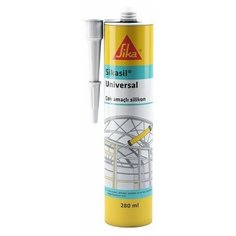 Ацетатный герметик Sikasil® Universal на основе силикона для остекления и герметизации, прозрачный 300мл
