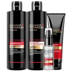Набор д/волос "Восстановление" AVON. Шампунь 250 мл. Бальзам - кондиционер, 250 мл. Маска д/волос, 150 мл. Сыворотка д/волос, 30 мл
