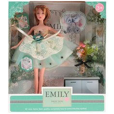 Кукла Эмили с бирюзовым бантиком 28 см Emily