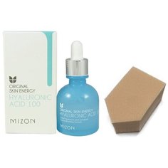 MIZON Сыворотка для лица с гиалуроновой кислотой HYALURONIC ACID, 30мл + спонж