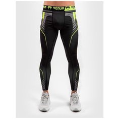 Компрессионные штаны Venum Training camp 3.0 Black/Neo Yellow XXL