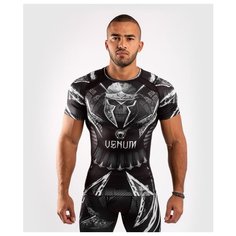 Рашгард Venum Gladiator 4.0 Black/White S/S L