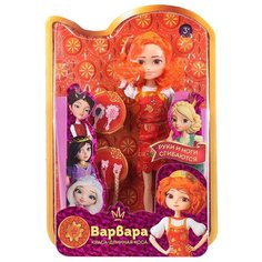 Кукла Карапуз "Царевны", Варвара, 29 см, 4 аксессуара, руки и ноги сгибаются, блистер (5PR-VARVARA29-21-BS)
