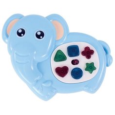Музыкальная игрушка Junfa Слоник развивающий, "Потеша", свет, звук (ZY1134094)