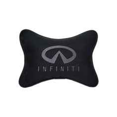 Подушка на подголовник алькантара Black INFINITI Vital Technologies