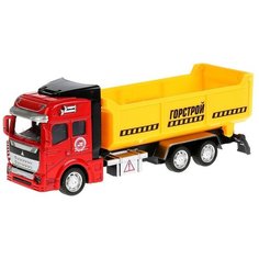 Грузовик ТЕХНОПАРК Самосвал (2211-R1), 19 см, красный/желтый