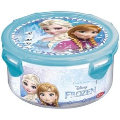 Stor Контейнер Холодное сердце Цветы 0.55 л, 13x13 см, голубой/прозрачный