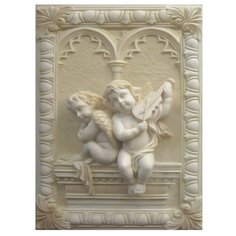Фотообои флизелиновые Design Studio 3D Ангелочки 2х2.7м слоновая кость