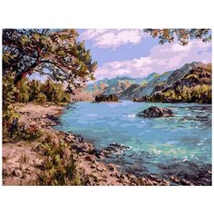 Картина по номерам "Горный Алтай", 30x40 см Белоснежка