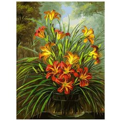 Картина по номерам "Букет из лилий", 30x40 см Белоснежка