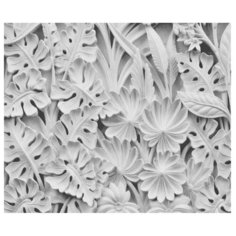 Фотообои 3D "Объемные листья" 300x250 (ШхВ)