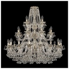 Хрустальная люстра 16109/16+8+4/360/3d GW Bohemia Ivele Crystal