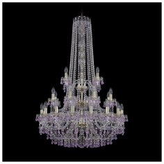 Хрустальная люстра 1410/16+8+4/300/h-130/3d G V7010 Bohemia Ivele Crystal
