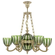 Хрустальная люстра 72009P/6/175 GW P1 U Clear-Green/H-1H FA10S Bohemia Ivele Crystal