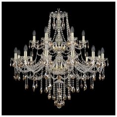 Хрустальная люстра 1415/12+6/360/2d G K721 Bohemia Ivele Crystal