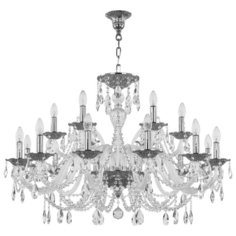 Хрустальная люстра 1605/12+6/360 Ni Bohemia Ivele Crystal