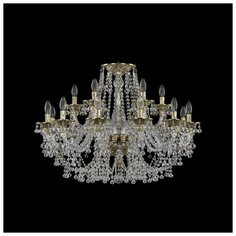 Хрустальная люстра 16109/12+6/300 G Bohemia Ivele Crystal