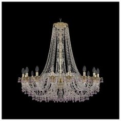 Хрустальная люстра 16110/16/360/h-95 G V7010 Bohemia Ivele Crystal