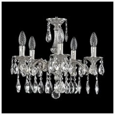 Хрустальная люстра 71102/5/125 A Ni Bohemia Ivele Crystal