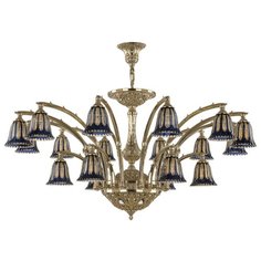 Хрустальная люстра 72111/12+6/420 AZ G P2 D Amber-Blue/H-1H Bohemia Ivele Crystal