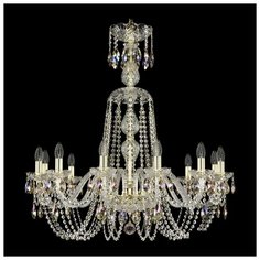 Хрустальная люстра 1402/12/300/XL-90 G K801 Bohemia Ivele Crystal