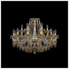Хрустальная люстра 16110/12+6/300 G V1003 R721 Bohemia Ivele Crystal