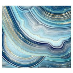 Фотообои 3D "Каменный срез цвета моря" 300х270 (ШхВ)