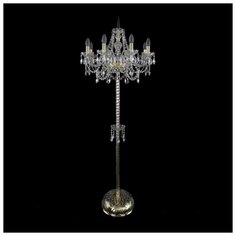 Торшер 1411T2/8/195-165 G Bohemia Ivele Crystal