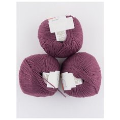 Пряжа "Детский каприз" 50г, 225м (3 мотка)., Пехорский текстиль, 525-Св.слива Пехорка