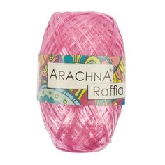 Пряжа Raffia (5 мотков)., 50 гр., 200м., ARACHNA, №31 бл.розовый