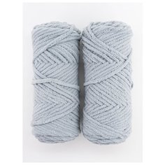 Пряжа "MIMI" 100г, 80м (2 мотка), Adelia, №03 серый