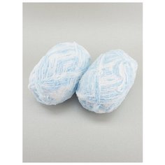 Пряжа "SOFIA" 50г, 90м (2 мотка), ADELIA, №03 голубой/белый