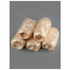 Пряжа Raffia (5 мотков)., 50 гр., 200м., ARACHNA, №04 золотой