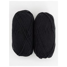 Пряжа "Shetland" 100г, 220м (2 мотка), YarnArt, 502 черный