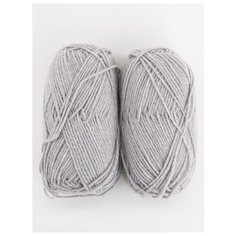Пряжа "Shetland" 100г, 220м (2 мотка), YarnArt, 529 светло-серый