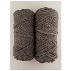 Пряжа "MIMI" 100г, 80м (2 мотка), Adelia, №13 т.серый