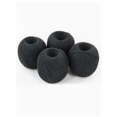 Пряжа "Пион" 50 г, 200м (4 мотка), ПНК им. Кирова, №4305 черный