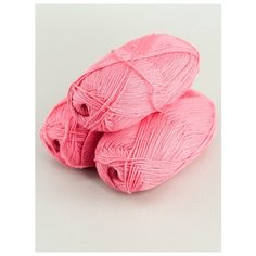 Пряжа "Нежная" 50гр, 165м (3 мотка)., Пехорский текстиль, 324-Св.азалия Пехорка