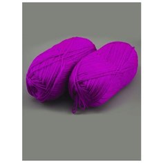 Пряжа "TINA" 100г, 308м (2 мотка), ADELIA, №025 яр. розово-сиреневый