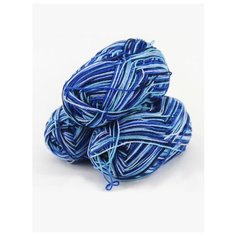 Пряжа "JANE" 50г, 227м (3 мотка), Adelia, №14 бл.голубой-яр.голубой-синий