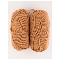 Пряжа "Народная традиция" 100г, 100м (2 мотка)., Пехорский текстиль, 124-Песочный Пехорка