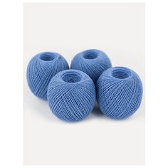 Пряжа "Пион" 50 г, 200м (4 мотка), ПНК им. Кирова, №1603 т.голубой